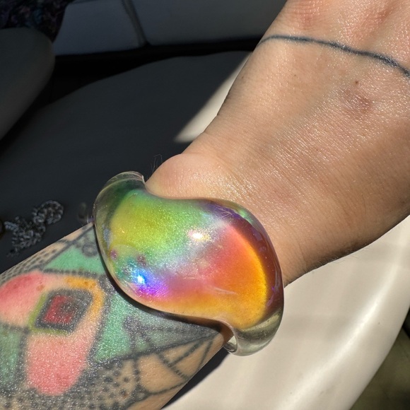 Jewelry - Iridescent Wave Cuff Bracelet NEW
